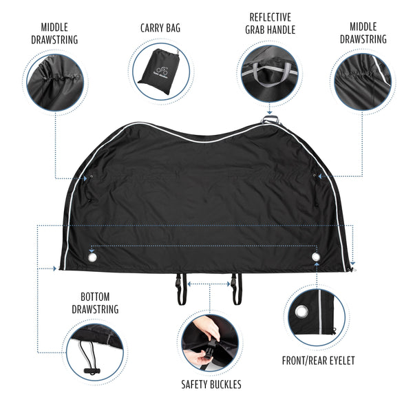 New Transportation Bike Cover - Size XL: For 2 bikes